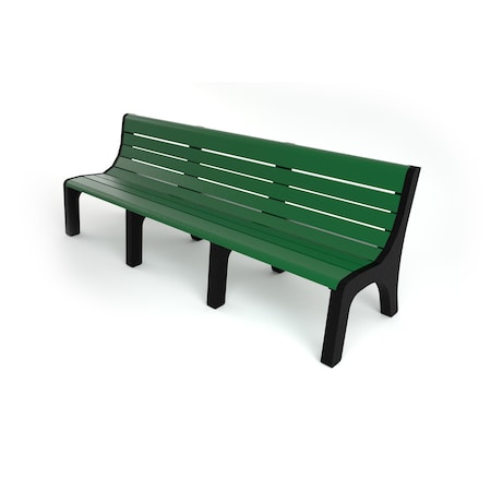 Frog Furnishings Green 8' Newport Bench PB 8GRENEW
